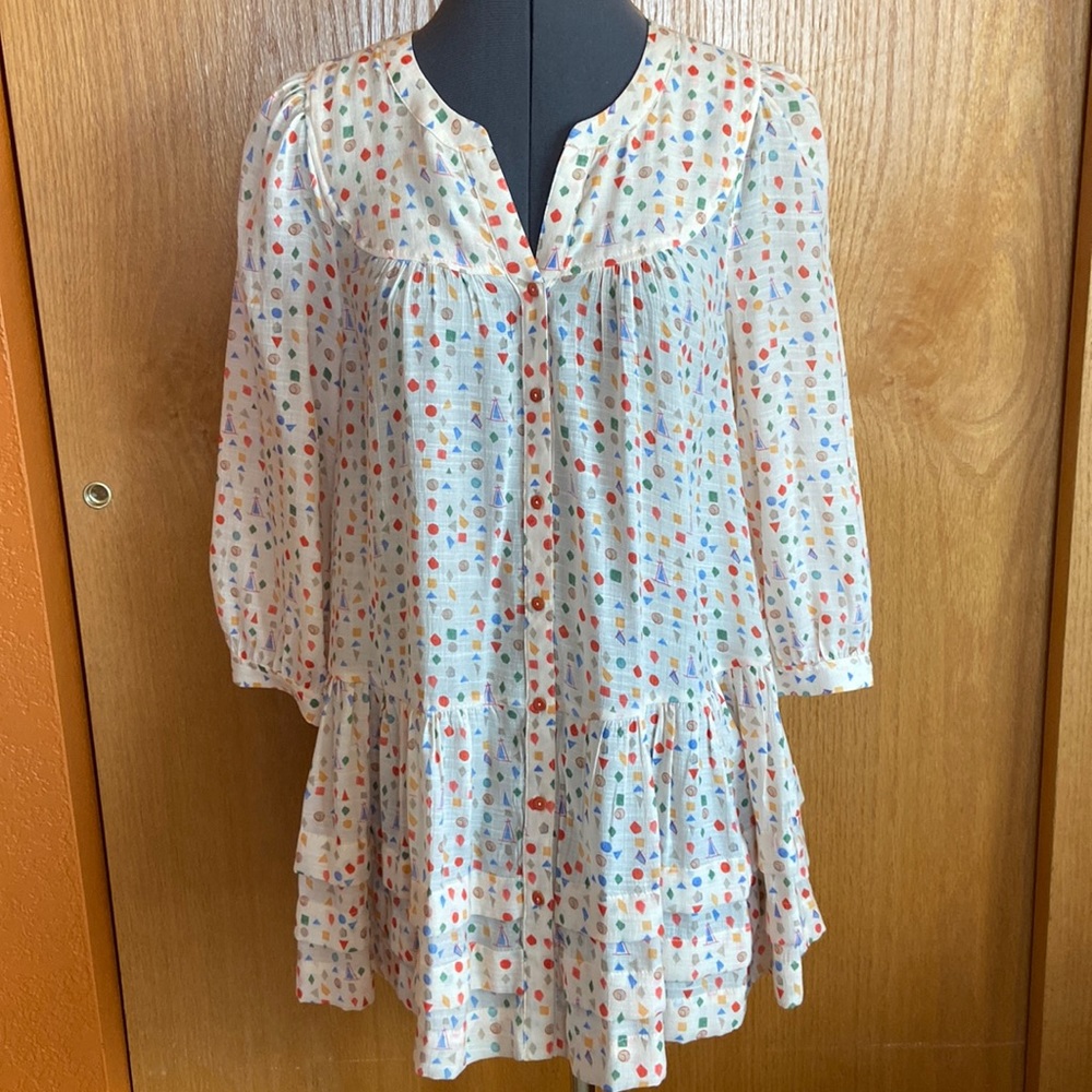 Anthropologie Maeve Paccia Tunic Top